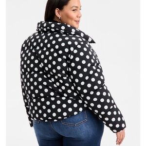 Polka Dot Puffer Jacket